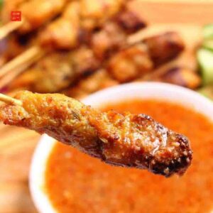 Poisson sauté à la sauce saté / Fish with satay sauce